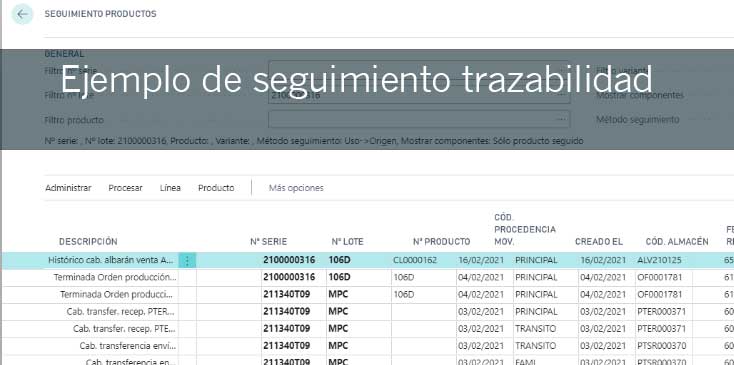 dvproduction trazabilidad